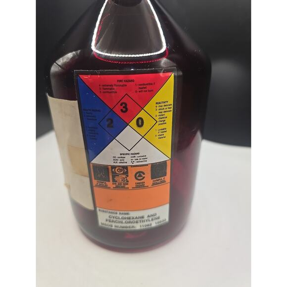 Corning Ruby Red Apothecary Jar with Bottle Glass Stopper Marked W. Germany READ - Picture 5 of 7